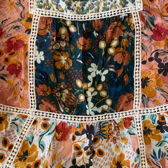 NWT ANTHRO Nikki Peasant Blouse size small - Picture 9 of 11